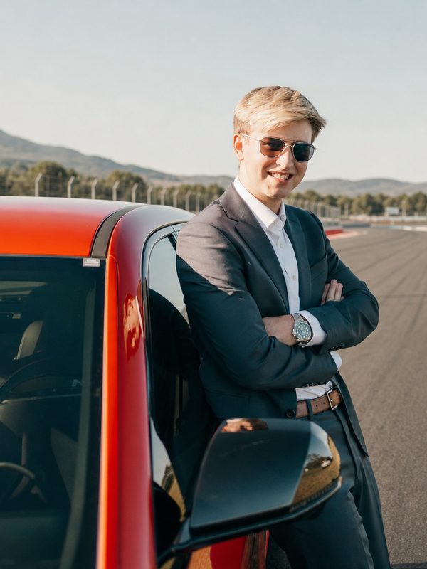 Atlas J. Smith on a race track